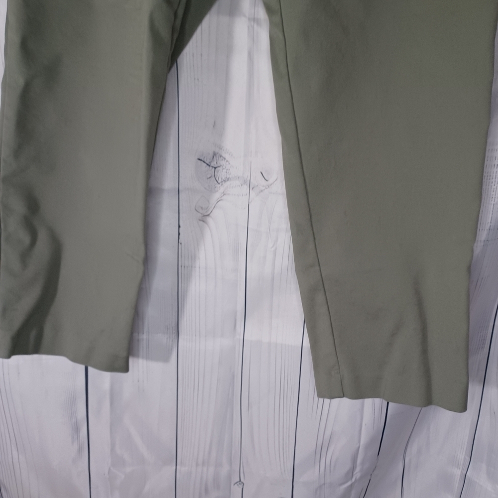 J.Jill Olive Green Pull On Business Casual Minimalist Cropped Pants - Picture 4 of 14